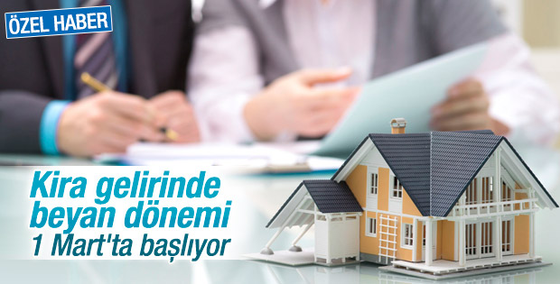 Kira gelirinde beyan dönemi başlıyor