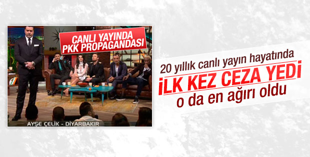 Beyaz Show'a rekor PKK propagandası cezası