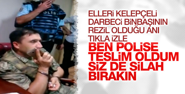 Polisler tarafından gözaltına alınan komutan