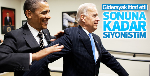 Joe Biden itiraf etti: Siyonistim
