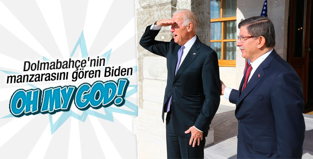 Joe Biden Dolmabahçe'nin manzarasına hayran kaldı