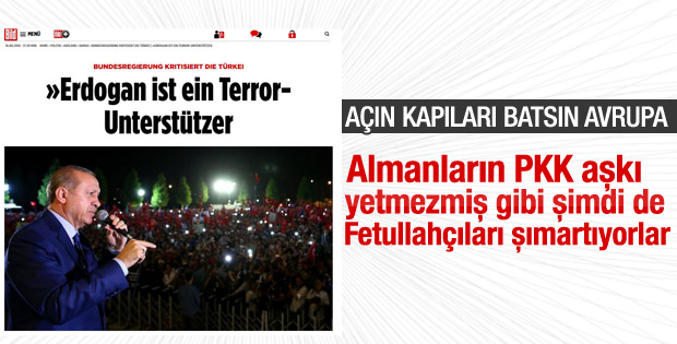 Bild: Erdoğan terör destekçisi
