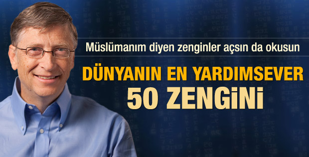 2013 yılında en çok bağış yapan ünlüler