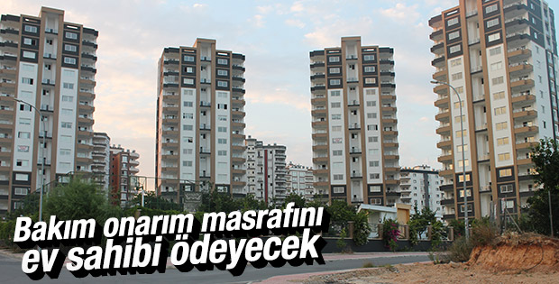 Bakım onarım masrafını ev sahibi ödeyecek
