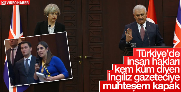 Binali Yıldırım'dan İngiliz gazeteciye kapak