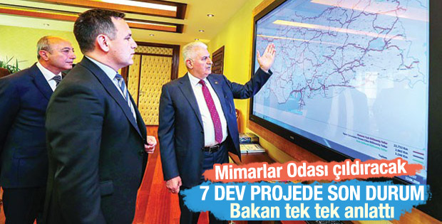 Bakan Binali Yıldırım projelerin son durumunu açıkladı