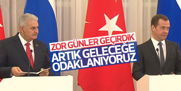 Binali Yıldırım Rus mevkidaşıyla ortak açıklama yaptı