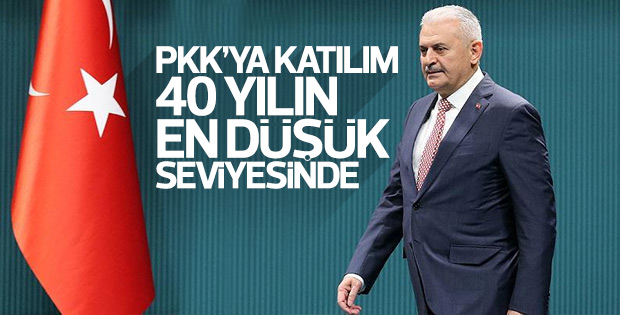 Binali Yıldırım PKK'ya katılımın azaldığını açıkladı