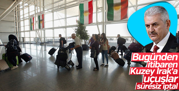 IKBY'ye uluslararası uçuş yasağı