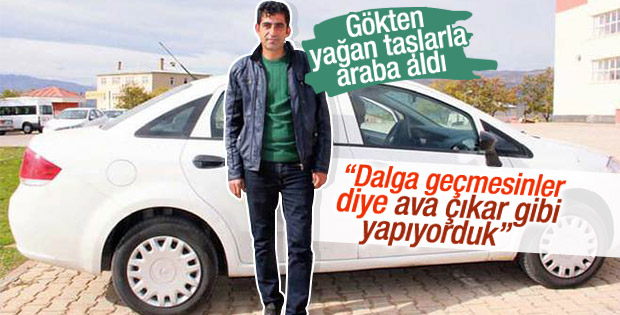 Bingöllü genç göktaşı satarak otomobil aldı