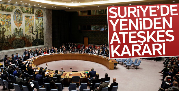 BMGK'dan Suriye'de ateşkes kararı