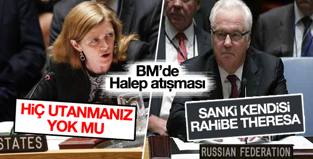 Birleşmiş Milletler'de Amerikalı ve Rus temsilcilerin Halep atışması