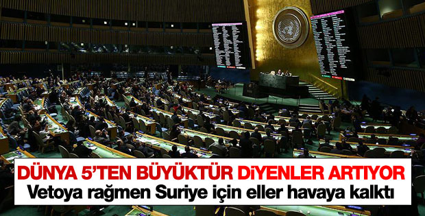 Birleşmiş Milletler'de Suriye tasarısı yeniden geçti