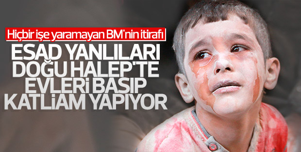 BM, Esad'in Halep'te katliam yaptığını açıkladı