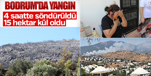 Bodrum'da yangın