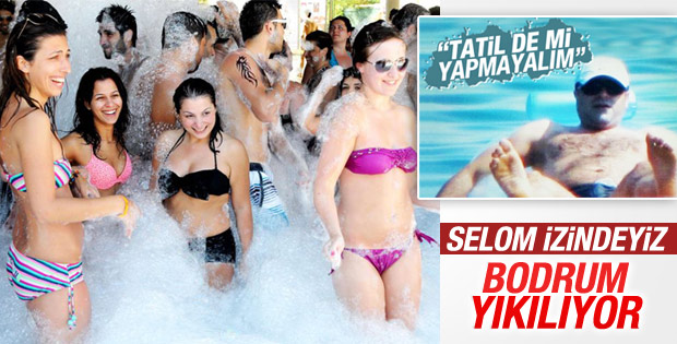 Tatilciler Bodrum'da plajları doldurdu