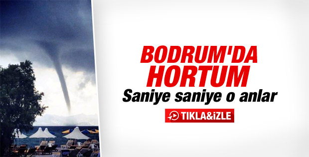 Ege Denizi'nde korkutan hortum