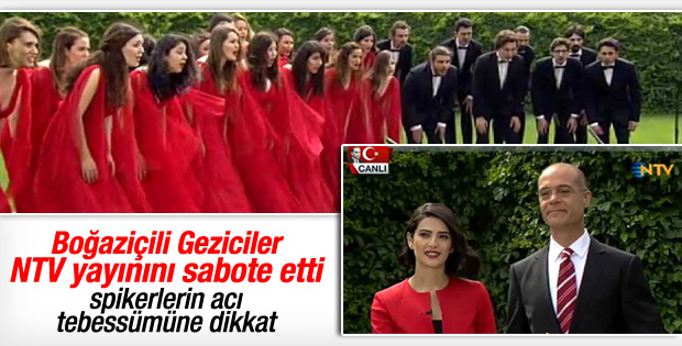 Boğaziçi Caz Korosu NTV canlı yayınını trolledi