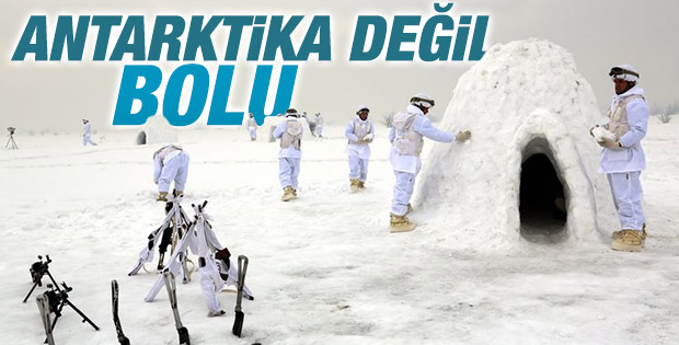 Bolu'da komandoların 5 günlük eğitimi görüntülendi
