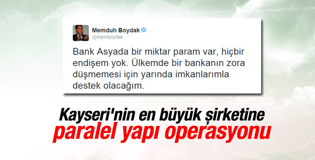 Boydak Holding'in yöneticilerine paralel yapı operasyonu