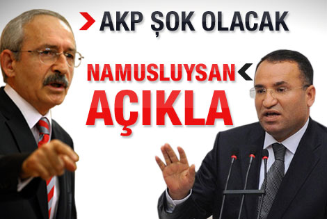 Bozdağ: Kılıçdaroğlu namusluysa açıklar