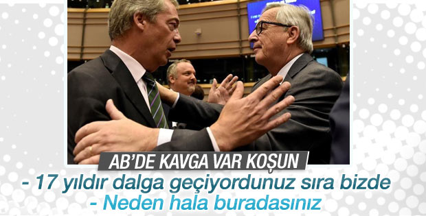 Avrupa Parlamentosu'nda Brexit kavgası
