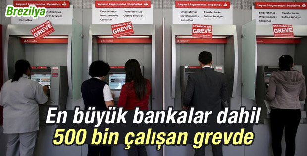 Brezilya'da binlerce banka çalışanı grevde