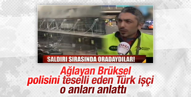 Havalimanı güvenliği ağladı Türk işçi teselli etti