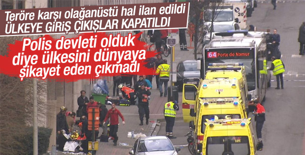 Belçika'da ülkeye giriş çıkışlar kapatıldı