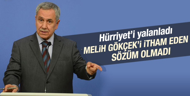 Bülent Arınç Hürriyet'i yalanladı