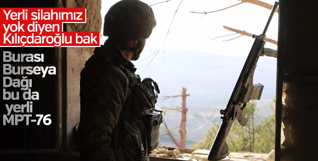 Mehmetçik Burseya Dağı'nda güvenliği sağladı