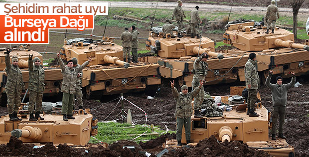 Mehmetçik Burseya Dağı'nı teröristlerden temizledi