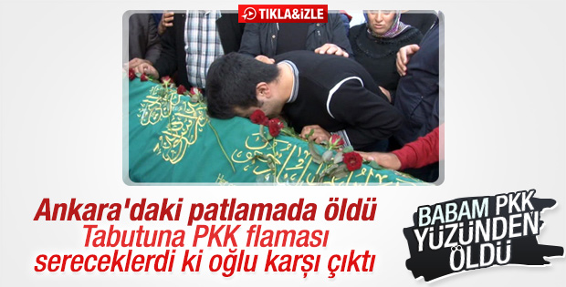 Cenazede HDP ve PKK'ya tepki