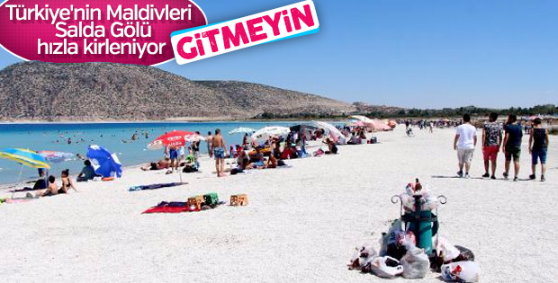 Salda Gölü'nü haftada 40 bin kişi ziyaret etti
