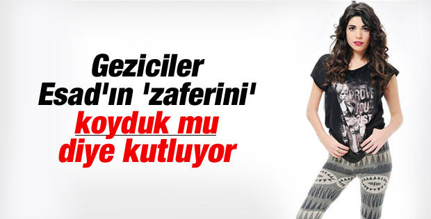 Ceren Moray'ın Esad mesajı: Koyduk mu