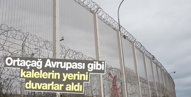 Fransa Calais'te göçmenlere karşı duvar inşa ediyor