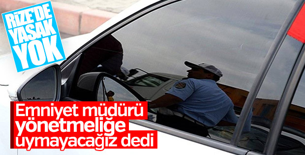 Rize'de cam filmi yasağı yok