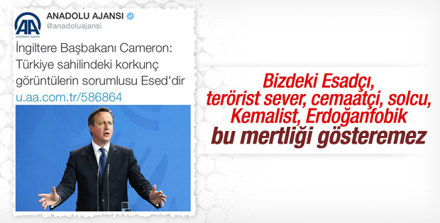 Cameron: Bu korkunç görüntülerin sorumlusu Esad