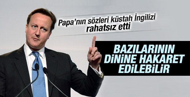 Cameron Papa'nın Charlie Hebdo yorumunu eleştirdi
