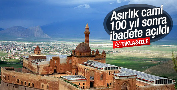 İshak Paşa Camisi 100 yıl sonra ibadete açıldı