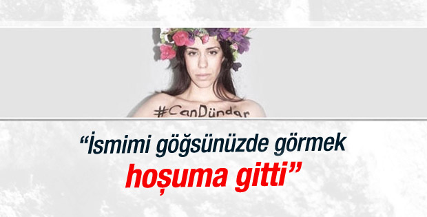 Can Dündar'dan FEMEN'e teşekkür mektubu