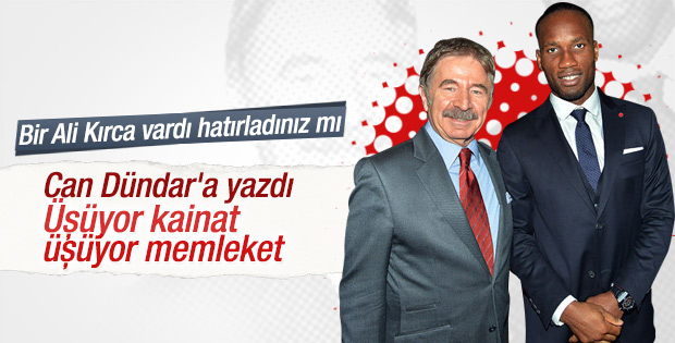 Ali Kırca Can Dündar'a mektup