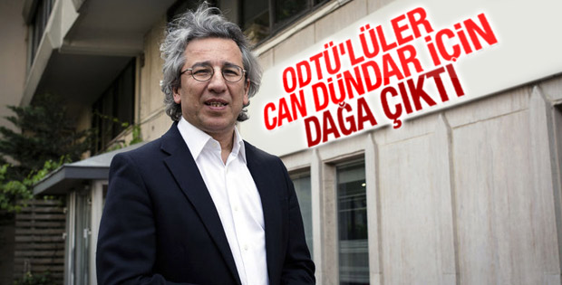 ODTÜ'lü dağcıların Can Dündar eylemi