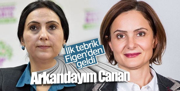 Figen Yüksekdağ'ın Canan Kaftancıoğlu'na dayanışma mesajı