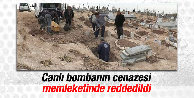 Canlı bombanın gömülmesine köylüler izin vermedi