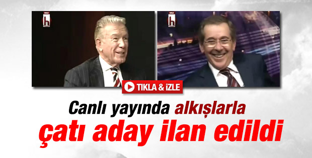 Abdullatif Şener Halk Tv'de çatı aday ilan edildi