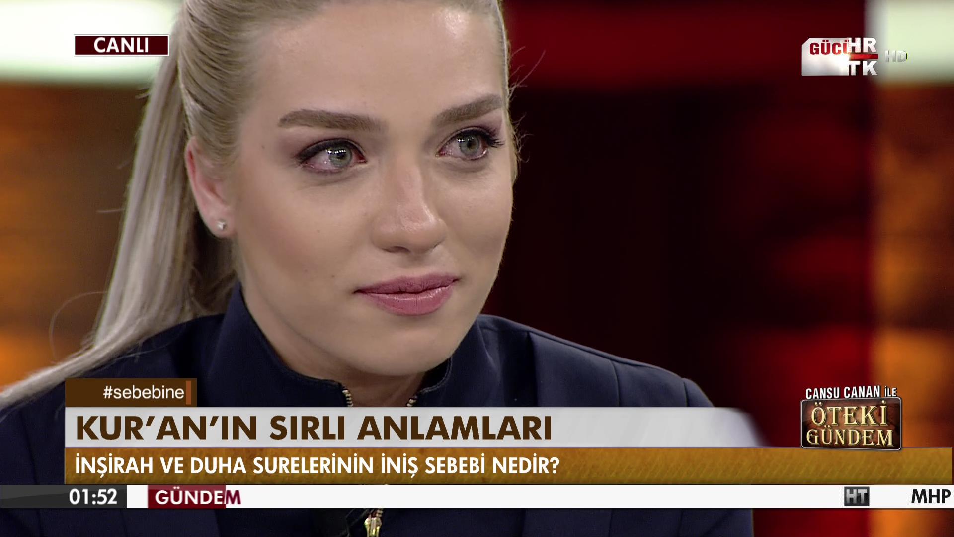 Öteki Gündem�de Cansu Canan Özgen�i ağlatan tefsir İZLE