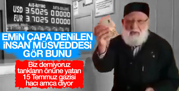 Yaşlı amcadan Emin Çapa'ya tokat gibi sözler