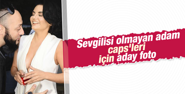 Demir Demirkan sevgilisini öperken Hayko Cepkin