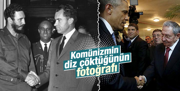 Obama ile Castro Panama’da el sıkıştı